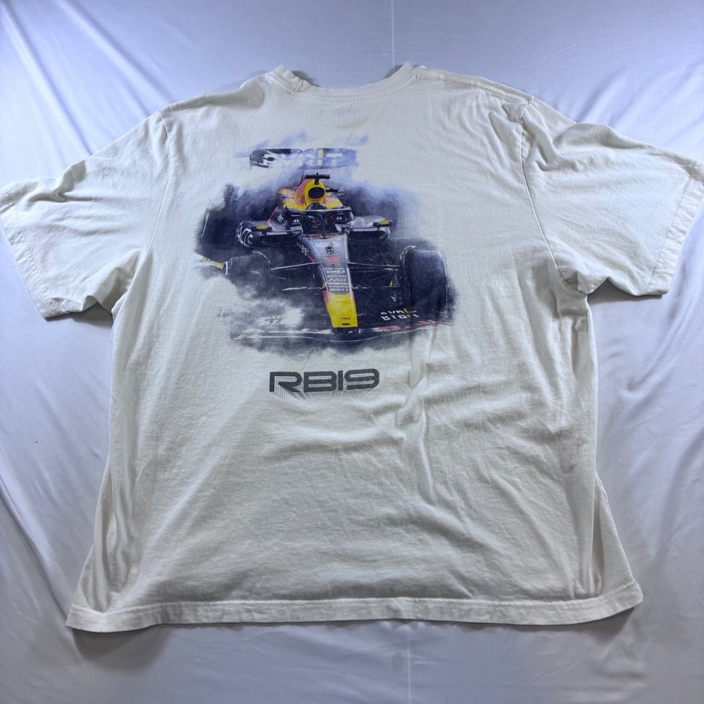 Abercrombie & Fitch Oracle Red Bull Racing RB19 F1 Graphic T-Shirt XXL White